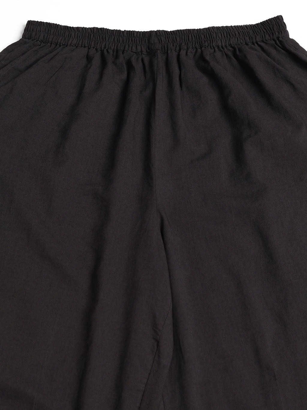 Black Rayon Printed Round Neck Full Sleeves Calf Length Flared Kurta Pant And Dupatta Set Mizazjaipur