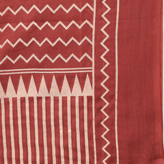 Rustorange Pure Cotton Printed Round Neck 3/4 Sleeves Calf Length Flared Kurta Pant And Dupatta Set Mizazjaipur