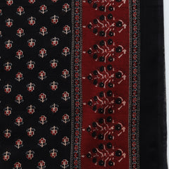 Black Pure Cotton Printed Sequence Work Round Neck 3/4 Sleeves Calf Length Flared Kurta Pant And Dupatta Set Mizazjaipur