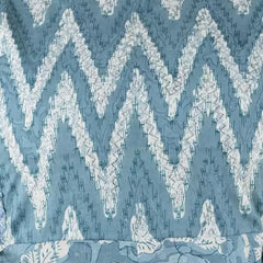 Seagreen Rayon Printed Round Neck 3/4 Sleeves Calf Length Flared Kurta
